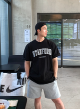  Urban Stanford Lettering Over Short Sleeve