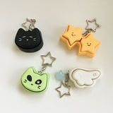 【MADE】シングル エンジェル ウィング クリッカー キーリング