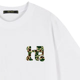 DOT HOLY LOGO SLIM FIT SHORT SLEEVE TEE_WHITE&CAMOUFLAGE