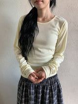 Celinet Slim Fit Color Layered Long Sleeve Tee