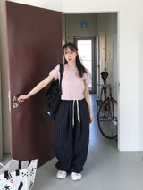 デイリークロップ半袖Tシャツ (10c)