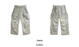 Multi-Pocket Jeans Wide Casual Pants