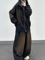 cat brush fleece sweatpants