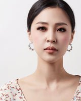 Garden Small Hoop Earrings Silver