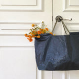 TYVEK FLEXIBLE BAG - Indigo Blue & Light Gray (SMALL)