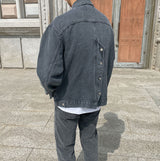 ASCLO Back Button Denim Jacket (3color)