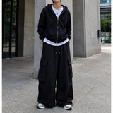 DP Big Pocket Side Pintuck String Wide Pants (2 colors)