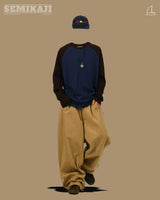 DB Cotton Belted Panel Banding Pants