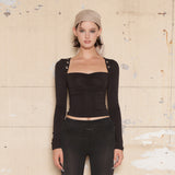 Bolero Layer Top [Black]