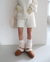 Patch Finger Slit Long Gloves