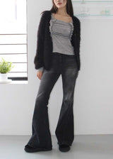BLACK CAT BOOTS CUT DENIM