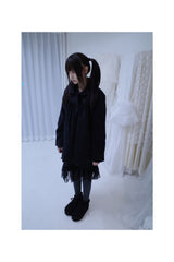 Unbal frill chiffon skirt