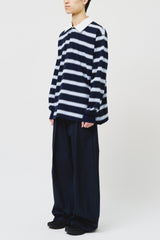 Wino Striped Rugby Top (3color)