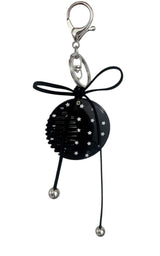 Black Ribbon Mirror Keyring