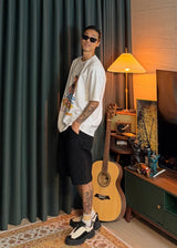 [ VirStyle Original ] INKKI Canvas Carpenter Shorts 4COLOR