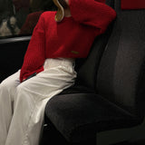 Light and crop thick knit/4colors