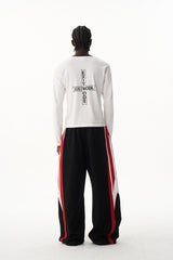 Double Waist Print Sweatpants