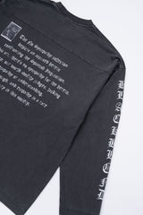 BBD  クラッシュドフェイスピグメントロングtシャツ