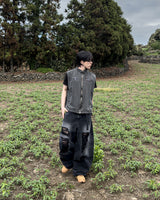ブラントダメージバルーンデニムパンツ