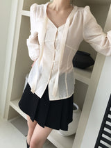 Peach blouse