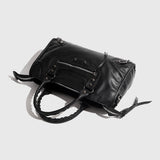 [Unisex] スタッドレザークロスモーターバッグ