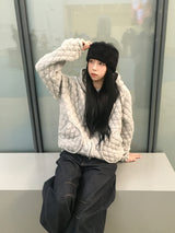 Marron Quilted Jumper (3c)