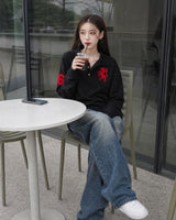 (UNISEX) Horse PK Collar Long Sleeve