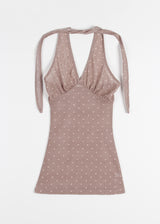 POLKA DOT HALTER SLEEVELESS