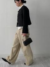 Varnish Cotton Wide Pants