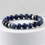 C22SVB-1005 Sodite natural stone gemstone men’s bracelet 8mm
