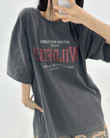 PIGMENT WASH POINT SHORT SLEEVE🩶💙 - 2 COLORS