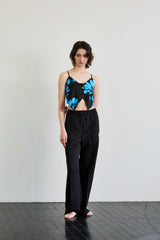 FLUTTER TOP / BLUE