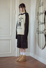 Hush Bear Raglan Pullover Knit