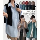 [M,L] All-Days Oversized Fit Short Sleeve Shirt