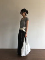 Shiri Ruffle Shopper Bag (2color)