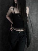 gloy lace sleeveless (2color)