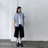 Structured Diagonal Seam Shirt
