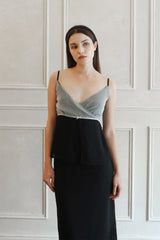  Lisha wrap sleeveless (black)