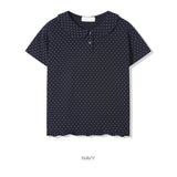 デイリードットカラーショートスリーブTシャツ -3C