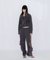 DRAWSTRING TRACK JACKET