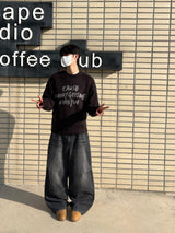 ロースナップバルーンデニムパンツ (2 Colors)