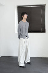 crew neck fine cardigan