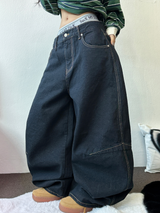 ステッチバルーンデニムパンツ 💙S-XL🖤