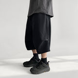 ラコ リベット ニー ピンタック スウェット バミューダパンツ(3 colors)