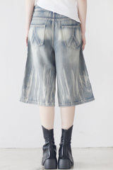 (Unisex) Leke Washing Half Pants