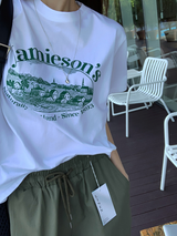 アンディハウスレタリング半袖Tシャツ / 3 colors