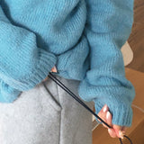コティックボカシカラーハーフスナップボタンニット