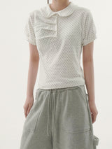 リックドットカラーショートスリーブTシャツ-3C