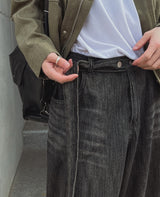レノブラッシュワイドデニムパンツ