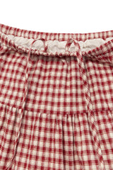 Charelle Tiered Skirt (Red)